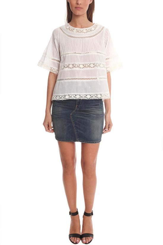  랙앤본 숏 스커트 래그앤본 진 디스트레스드 미니스커트 디스트레스드 - RAG & BONE