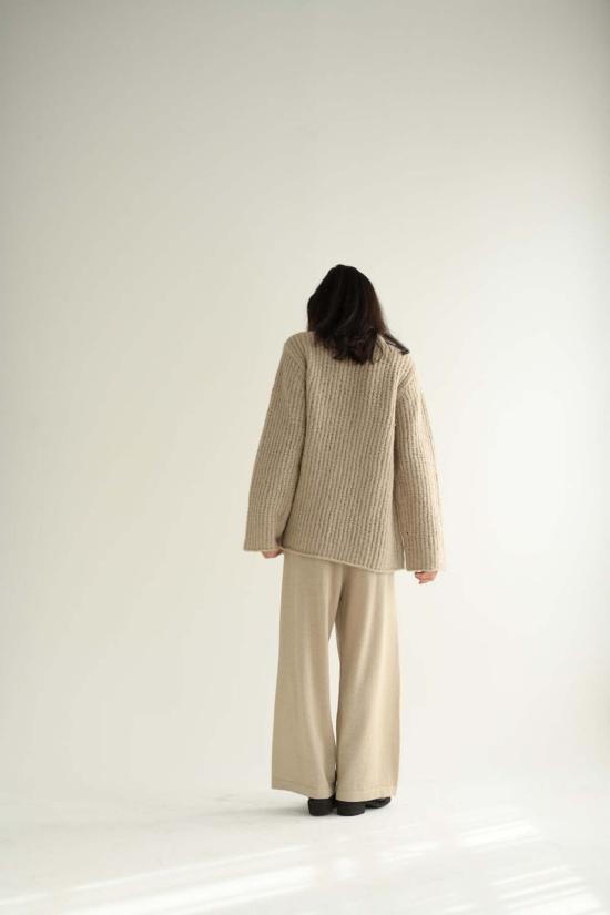  로렌 마누지안 스트레이트 팬츠 슈퍼파인 팬츠 앤틱 - LAUREN MANOOGIAN