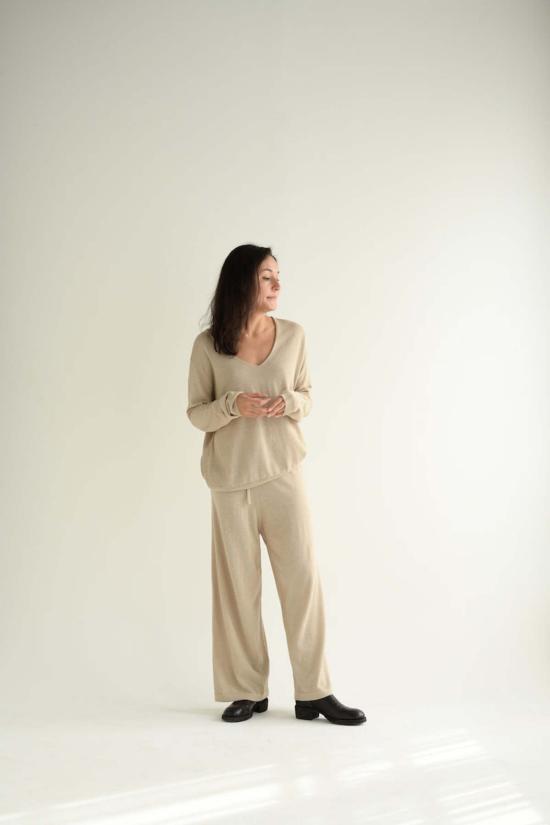  로렌 마누지안 스트레이트 팬츠 슈퍼파인 팬츠 앤틱