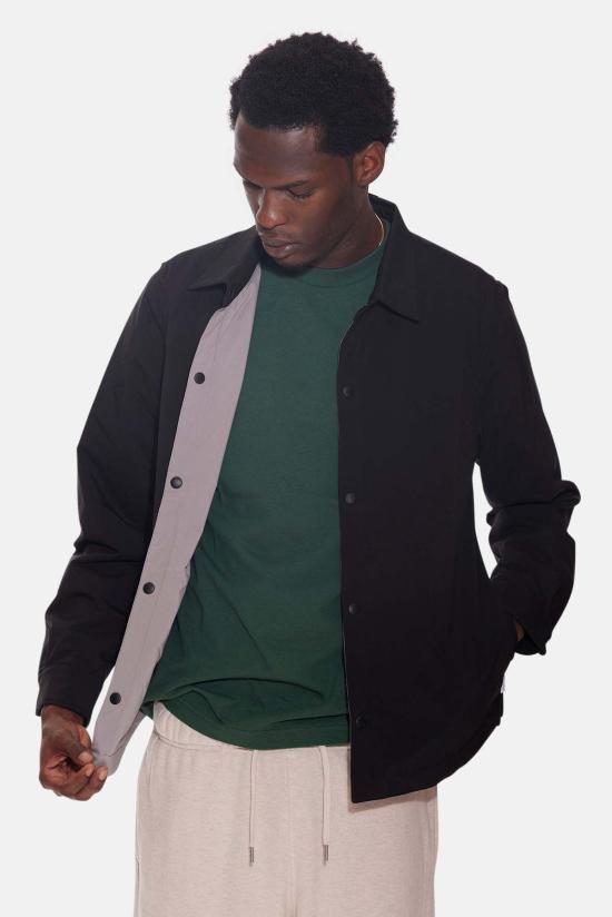  블루&크림 자켓 브리즈 오버셔츠 블랙 - BLUE&CREAM