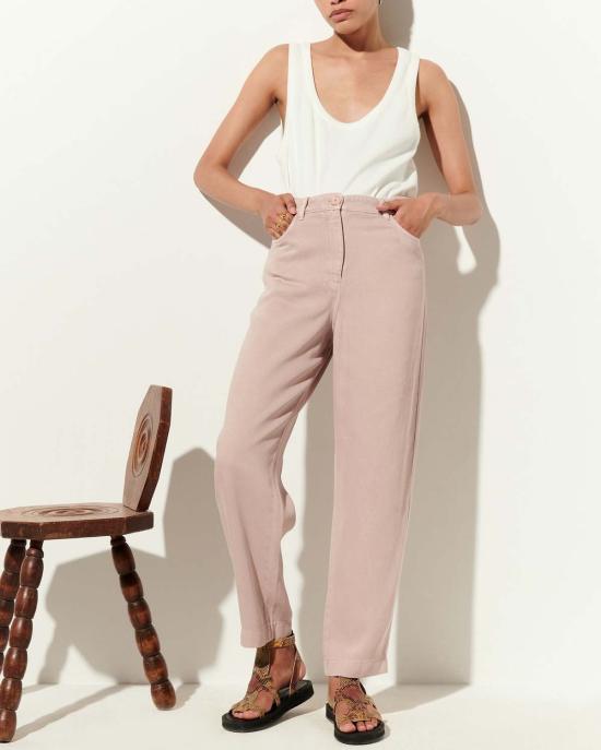  세선 스트레이트 팬츠 세순 니카 팬츠 로즈 스모크 - SESSUN