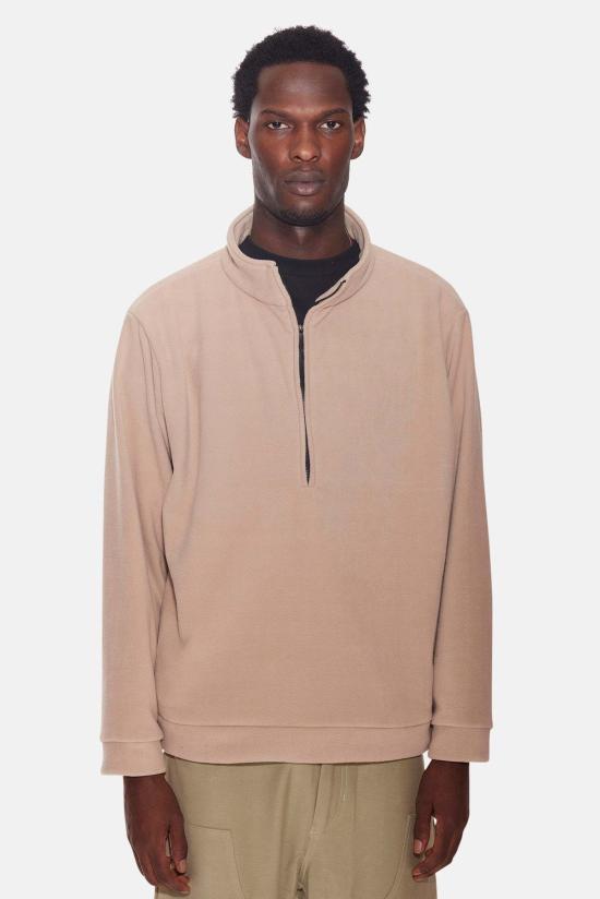  블루&크림 자켓 폴라 플리스 퍼펙토 하프 지퍼 재킷 캐멀