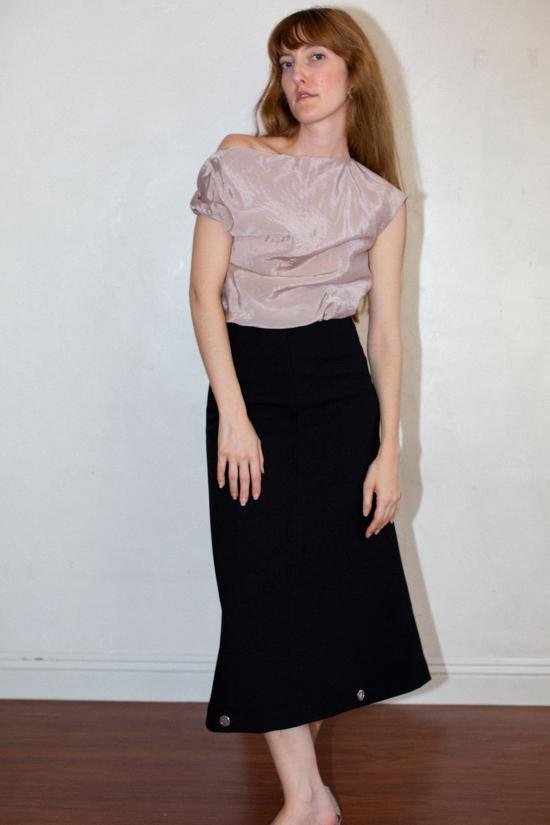  패리스 조지아 롱 스커트 파리 조지아 에브리데이 스커트 블랙 - PARIS GEORGIA