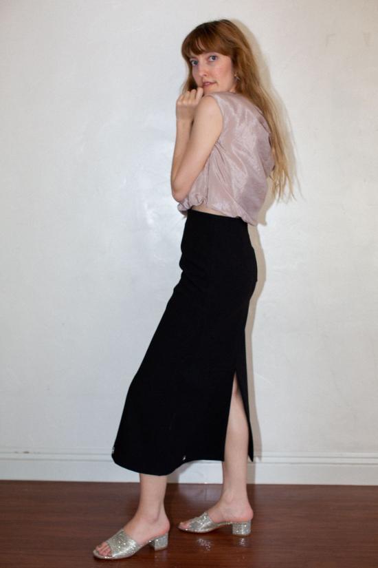  패리스 조지아 롱 스커트 파리 조지아 에브리데이 스커트 블랙 - PARIS GEORGIA