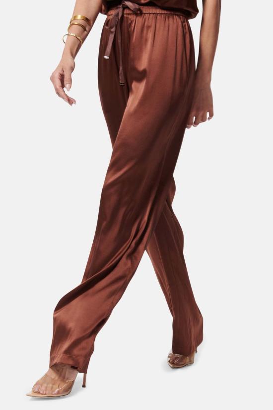  카미 뉴욕 스트레이트 팬츠 캐미 NYC 세나 와이드 레그 팬츠 커피 - CAMI NYC