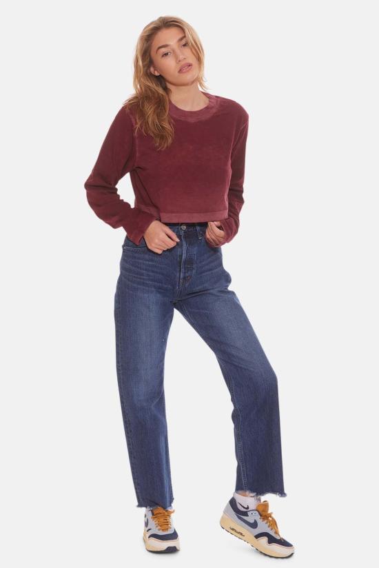  코튼 시티즌 긴팔 티셔츠 도쿄 크롭 롱슬리브 플럼 믹스