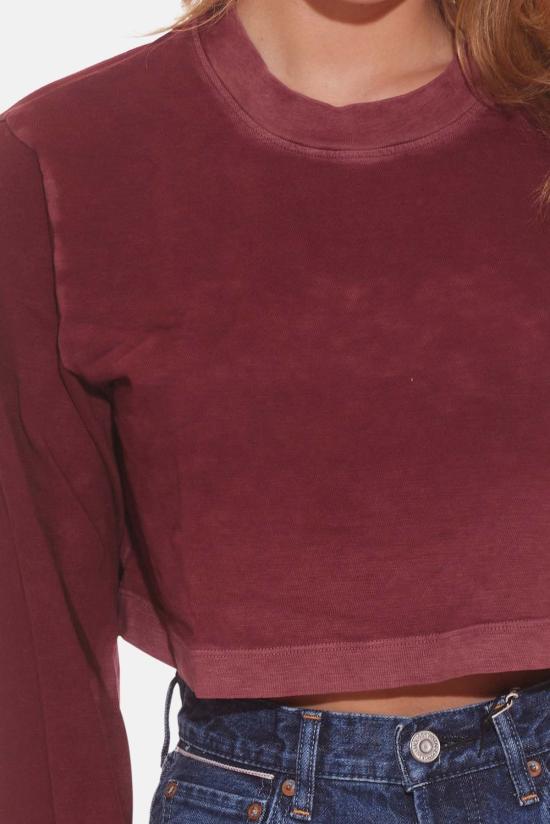  코튼 시티즌 긴팔 티셔츠 도쿄 크롭 롱슬리브 플럼 믹스 - COTTON CITIZEN