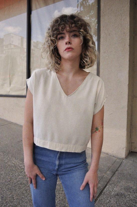  코코볼로 튜닉 V넥  탑 내추럴 - COCOBOLO