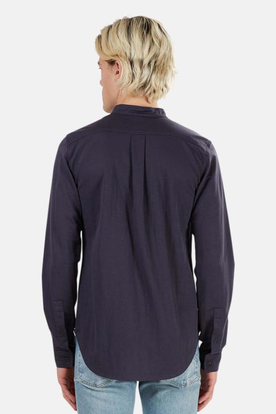  Blue&Cream 긴팔 셔츠 블루&크림 만다린 버튼 다운 네이비 - BLUE&CREAM