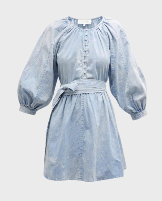  더 그레이트 숏 원피스 . 더 코스트 워크 드레스 핸드 다이드 모틀드 워시 - THE GREAT