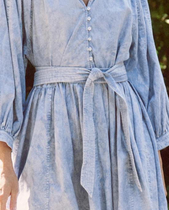  더 그레이트 숏 원피스 . 더 코스트 워크 드레스 핸드 다이드 모틀드 워시 - THE GREAT