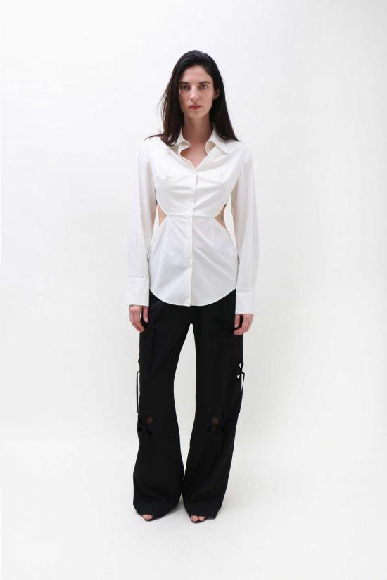  J.Kim 후드 티셔츠 스퀘어 코튼 셔츠 화이트 - OTHER BRANDS