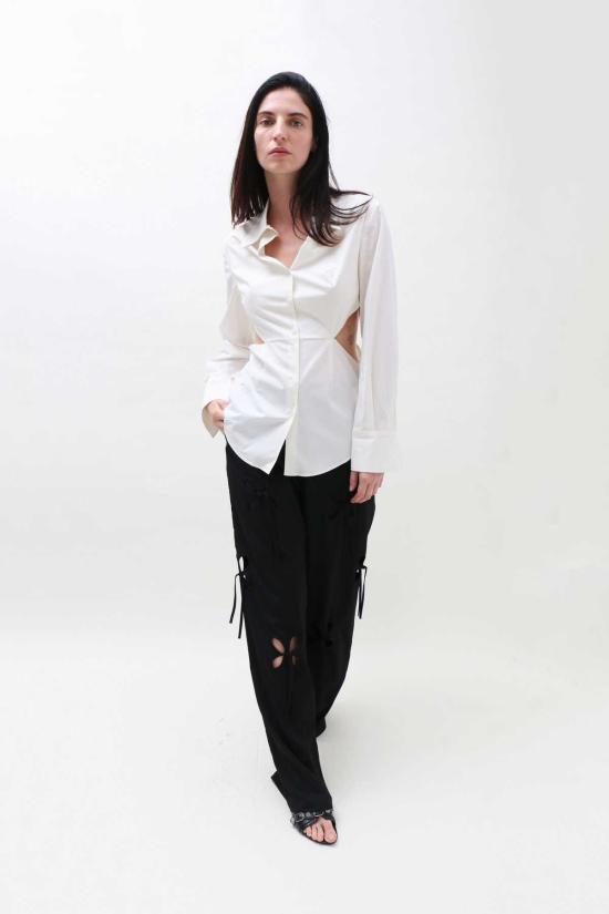  J.Kim 후드 티셔츠 스퀘어 코튼 셔츠 화이트 - OTHER BRANDS