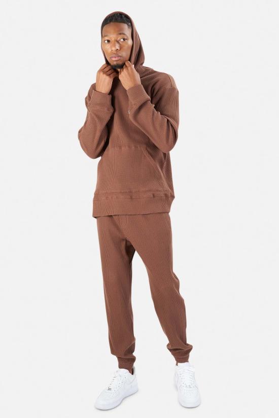  블루&크림 트레이닝/조거 팬츠 와플 조거 머쉬룸 - BLUE&CREAM