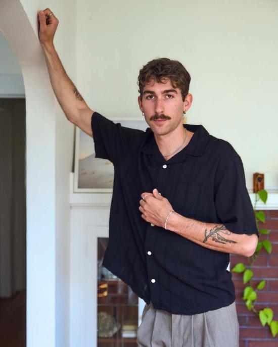  Corridor 긴팔 셔츠 코리도 스트라이프 시어서커 SS 버튼업 블랙 - CORRIDOR