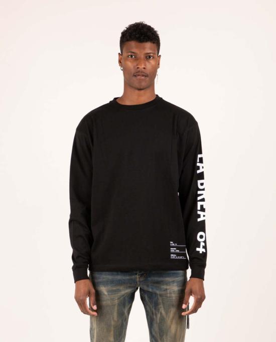  NEON DENIM BRAND 긴팔 티셔츠 네온 데님 브랜드 라 브레아 애비뉴  블랙 - OTHER BRANDS