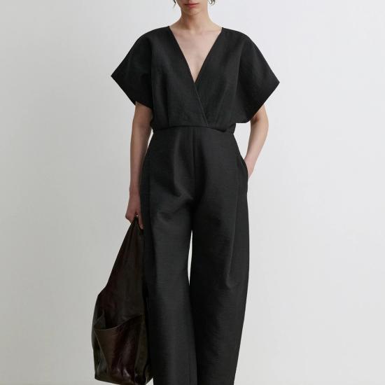  레이첼 코미 점프수트 아르코  블랙 폼