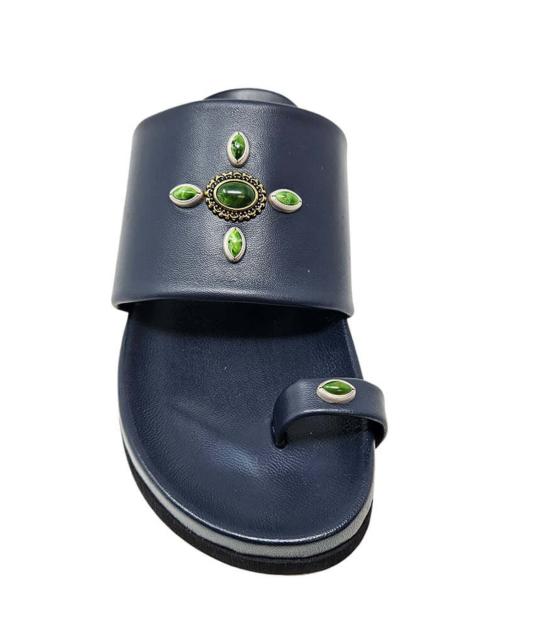  매디슨 메종 뮬/슬리퍼 Madison Maison Tyche 네이비 토 링 샌들 네이비v - MADISON MAISON