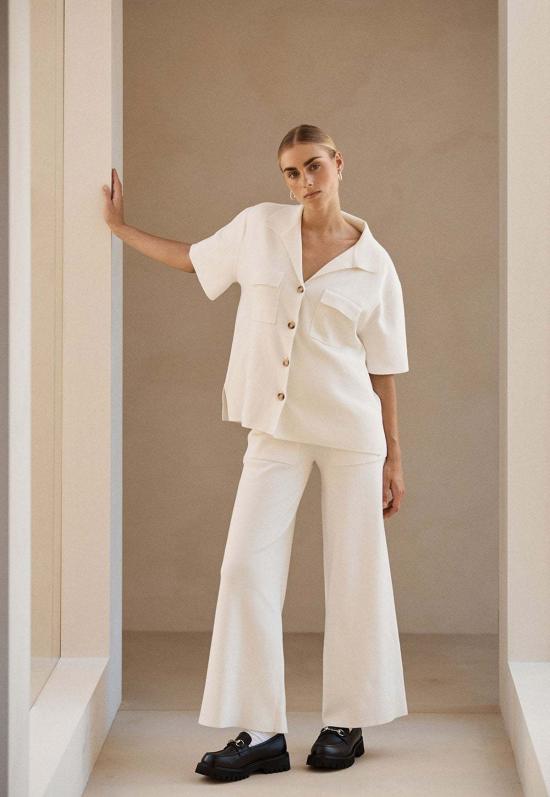  Arcaa 반팔 티셔츠 아르카 이스턴 니트 셔츠 화이트 - OTHER BRANDS