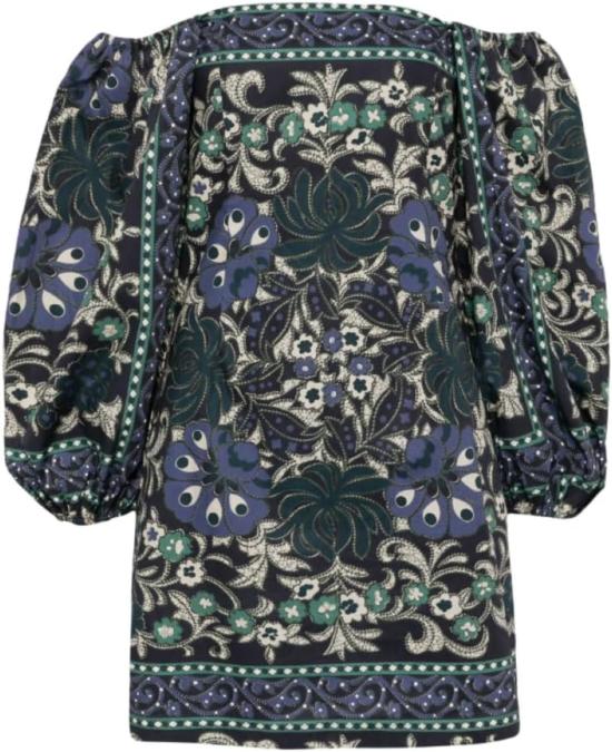  카라 카라 숏 원피스 Cara Cara Montauk 드레스 블루 Bogata 스카프