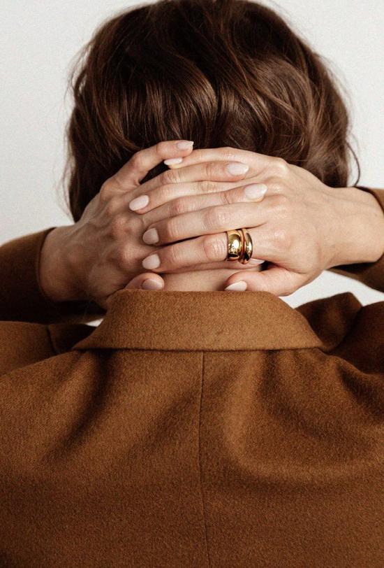  Maslo Jewelry 반지 마슬로 쥬얼리 미니 돔 링 골드 - OTHER BRANDS