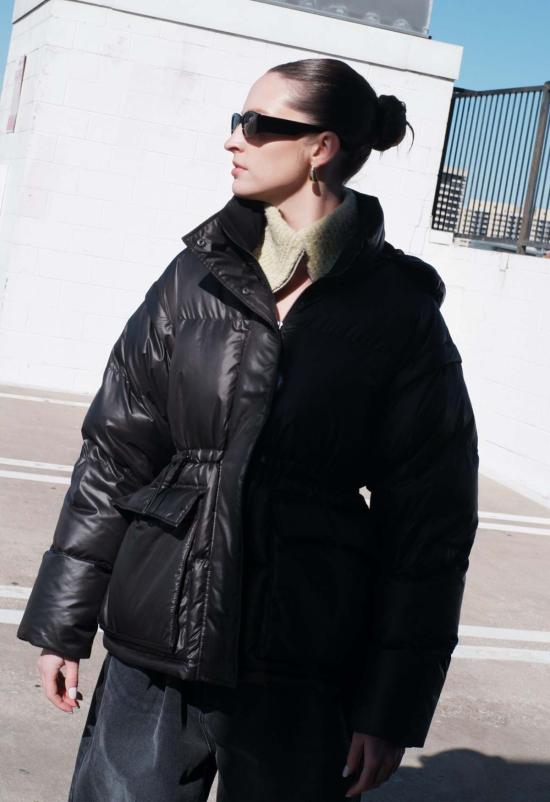  더 엔케이씨 스토어 숏패딩 Nkc Store 컨버터블 퍼퍼 재킷/조끼 블랙