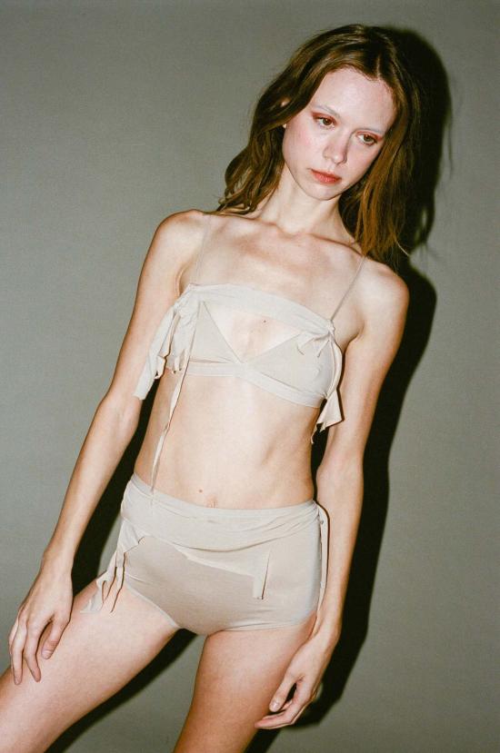  베이스레인지 팬티 베이스렌지 오템 하이웨이스트 언더웨어 햅틱 - BASERANGE