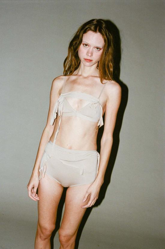  베이스레인지 팬티 베이스렌지 오템 하이웨이스트 언더웨어 햅틱 - BASERANGE