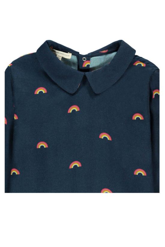  [키즈] Hundred Pieces 티셔츠 키즈 헌드레드 피스 레인보우 블라우스 네이비 - OTHER BRANDS