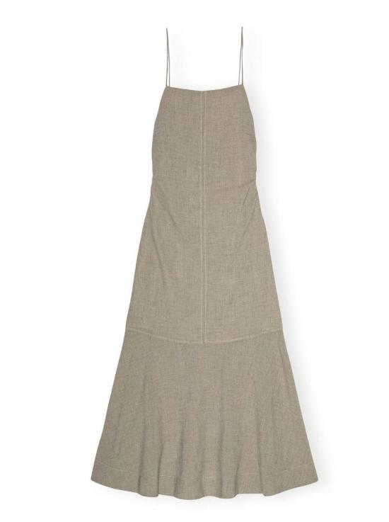  가니 롱 원피스 알팔파 수팅 롱 드레스 - GANNI