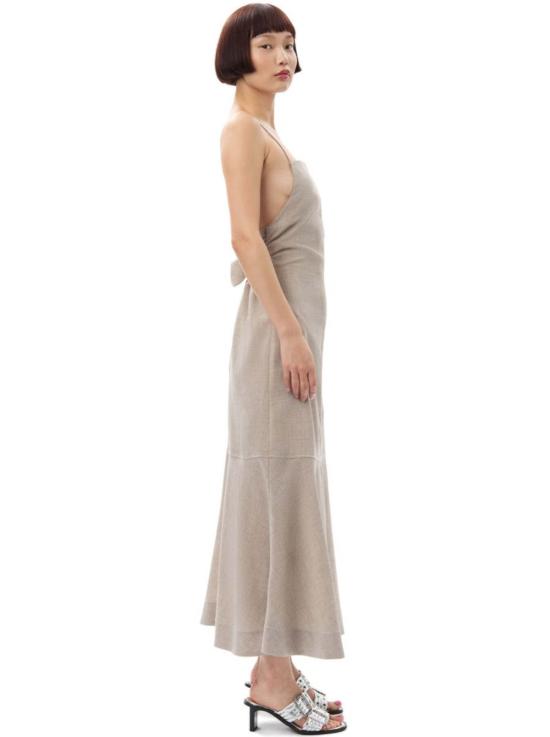 가니 롱 원피스 알팔파 수팅 롱 드레스 - GANNI
