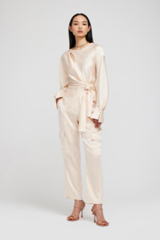  심카이 스트레이트 팬츠 캐롤라이나 유틸리티 팬츠 샴페인