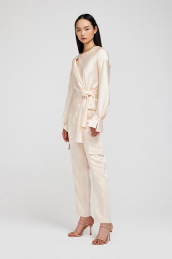  심카이 스트레이트 팬츠 캐롤라이나 유틸리티 팬츠 샴페인 - SIMKHAI