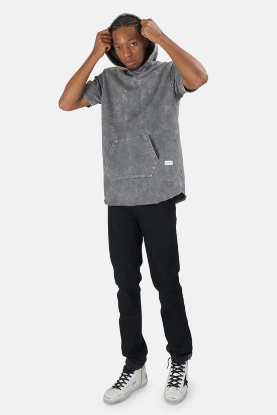  Blue&Cream 후드 티셔츠 블루&크림 햄튼 나이츠 반팔 후드 티셔츠 그레이 미네랄 - BLUE&CREAM