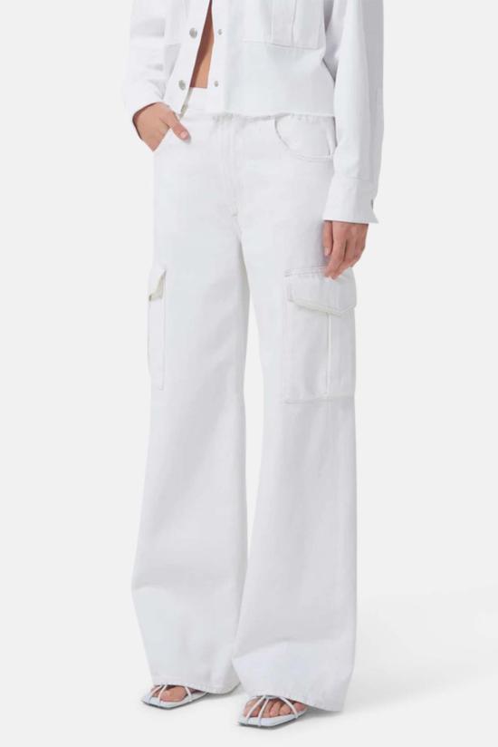  에이골디 데님 팬츠 아골데 민카 카고 진 밀크셰이크 - AGOLDE