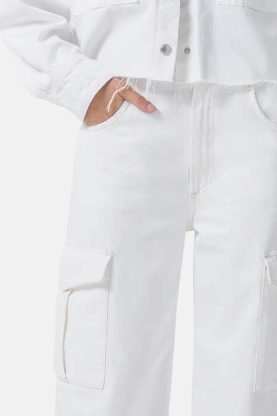  에이골디 데님 팬츠 아골데 민카 카고 진 밀크셰이크 - AGOLDE