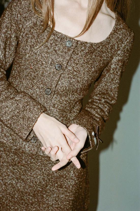  샌디리앙 수트 세트 샌디 리앙 그라파 재킷 에스프레소 - SANDY LIANG