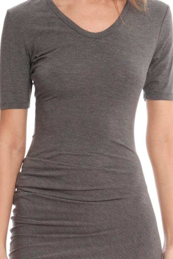  블루&크림 숏 원피스 레모 드레스 그레이 - BLUE&CREAM