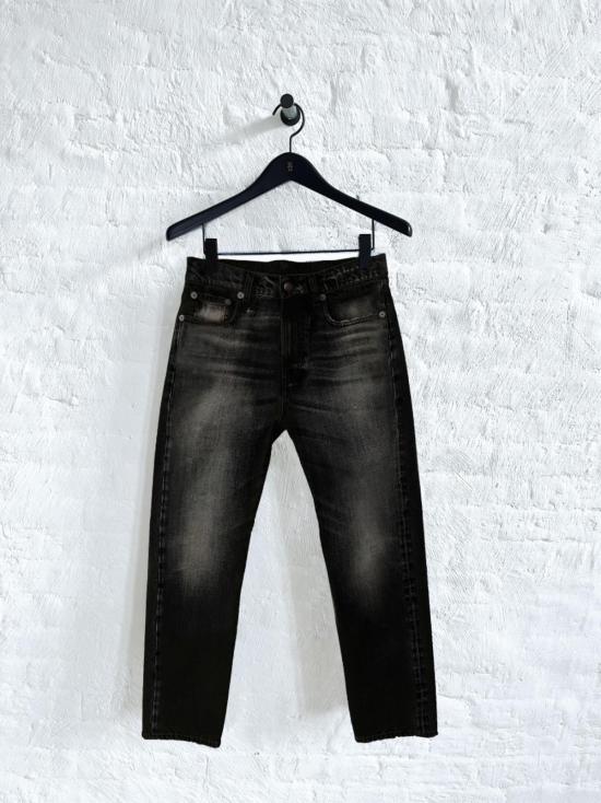  알13 데님 팬츠 R13 남자친구 진 올튼 블랙 - R13