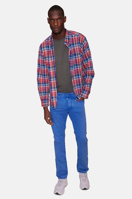  Original Madras Trading Company 긴팔 셔츠 오리지널 마드라스 트레이딩 컴퍼니 N5 클래식  레드 멀티 체크 - OTHER BRANDS