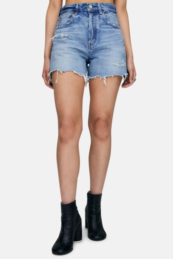  마우지 데님 숏팬츠 Moussy Pelion 반바지 블루