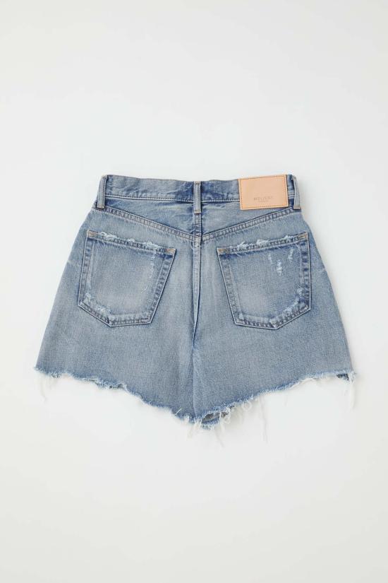  마우지 데님 숏팬츠 무시 펠리온 반바지 블루 - MOUSSY