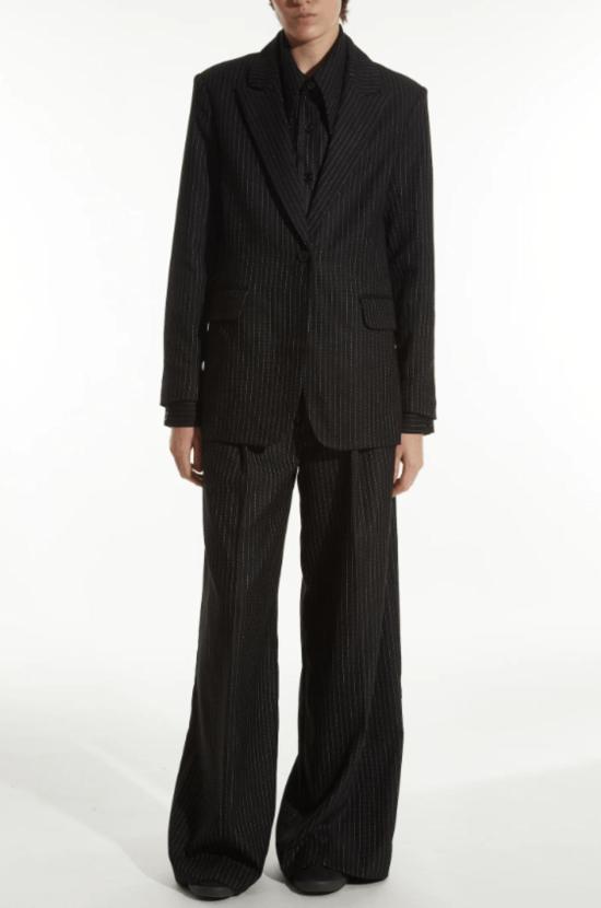  Saint Art 민소매 티셔츠 세인트 아트 알레산드라 핀스트라이프 버튼 다운 - SAINT ART