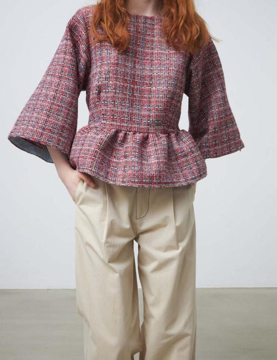  stella nova 블라우스 스텔라노바 아비다  레드믹스 - OTHER BRANDS