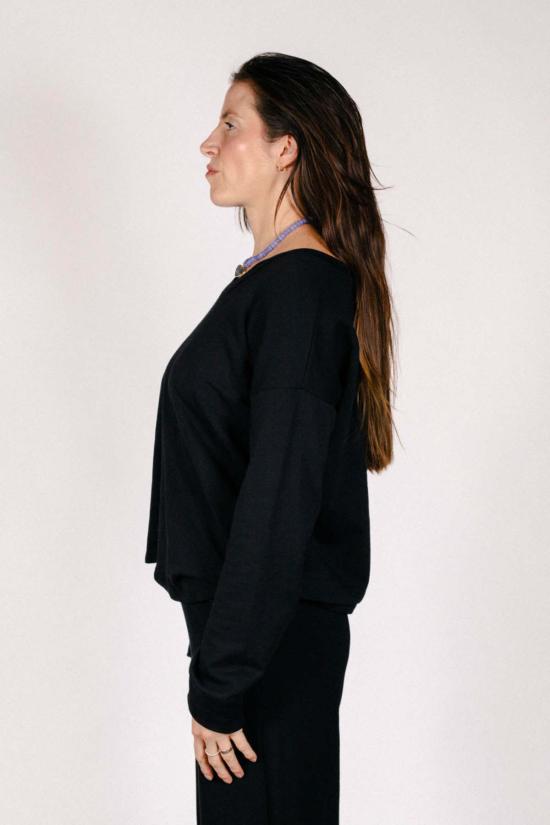  Corinne Collection 블라우스 코린 컬렉션 루나 V넥  블랙 - OTHER BRANDS