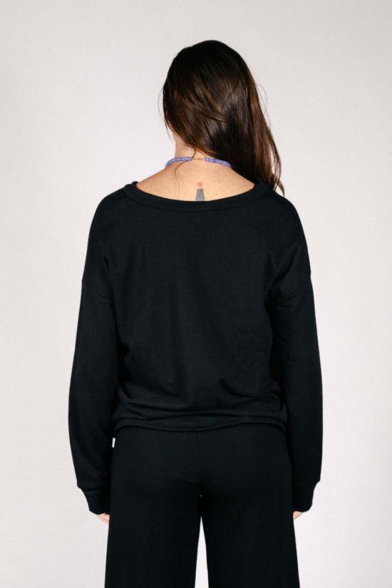  Corinne Collection 블라우스 코린 컬렉션 루나 V넥  블랙 - OTHER BRANDS