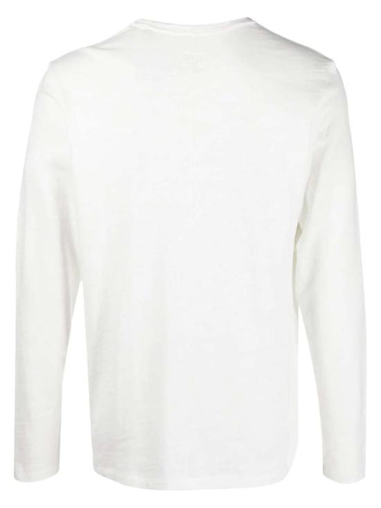  랙앤본 긴팔 티셔츠 Rag & Bone 남성용 화이트 니트 긴팔 코튼 티셔츠 풀오버 화이트 - RAG & BONE
