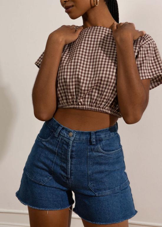  Loup 숏팬츠 루 시몬 워시드 인디고 컷오프 반바지 워시드 인디고 - OTHER BRANDS