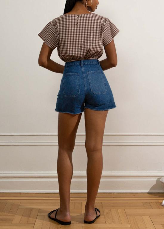  Loup 숏팬츠 루 시몬 워시드 인디고 컷오프 반바지 워시드 인디고 - OTHER BRANDS