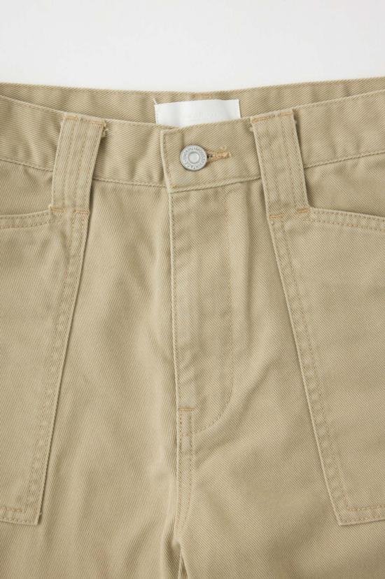  마우지 스트레이트 팬츠 Moussy Gandy 거셋 카고 팬츠 베이지 - MOUSSY